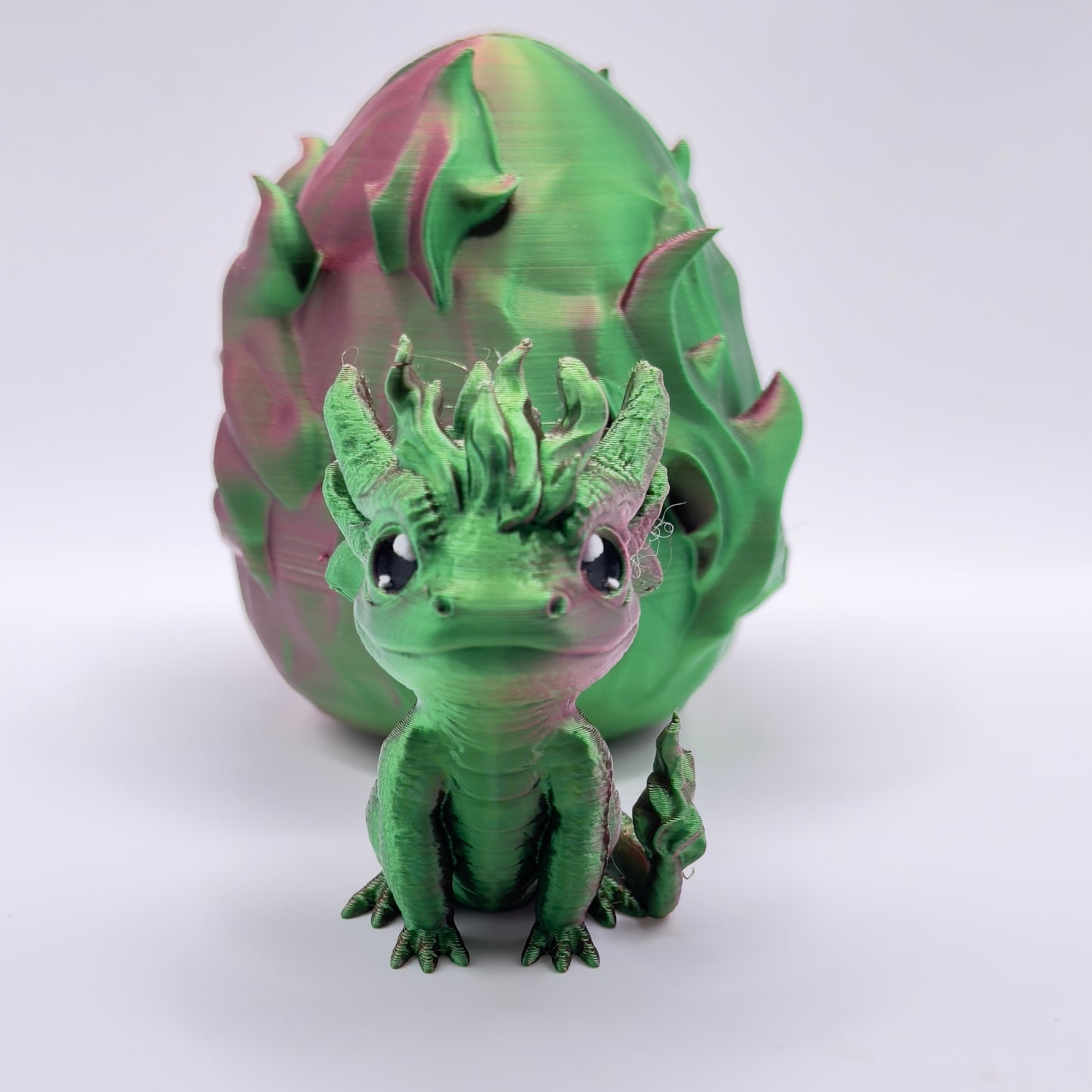 Dragon Egg Large - Fire green/red