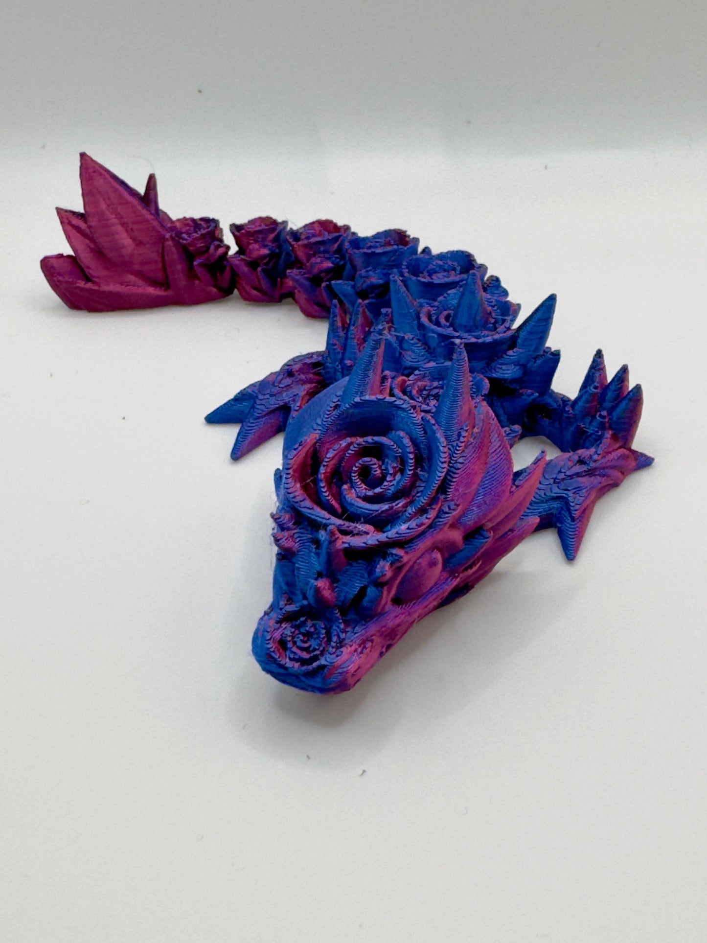Articulated Baby Rose Dragon, 3D Printed Cinderwing Design
