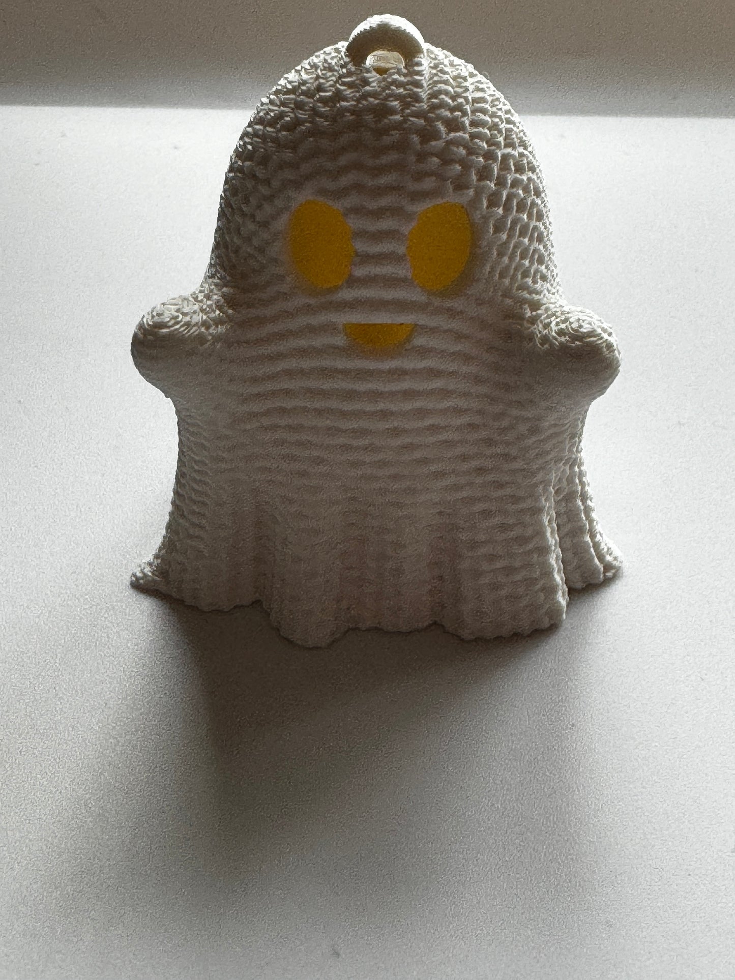 3D Printed Halloween Crochet "look Ghost Keychain | Autumn | Spooky Ghost | Keyring | Key Accessory | 3D Print