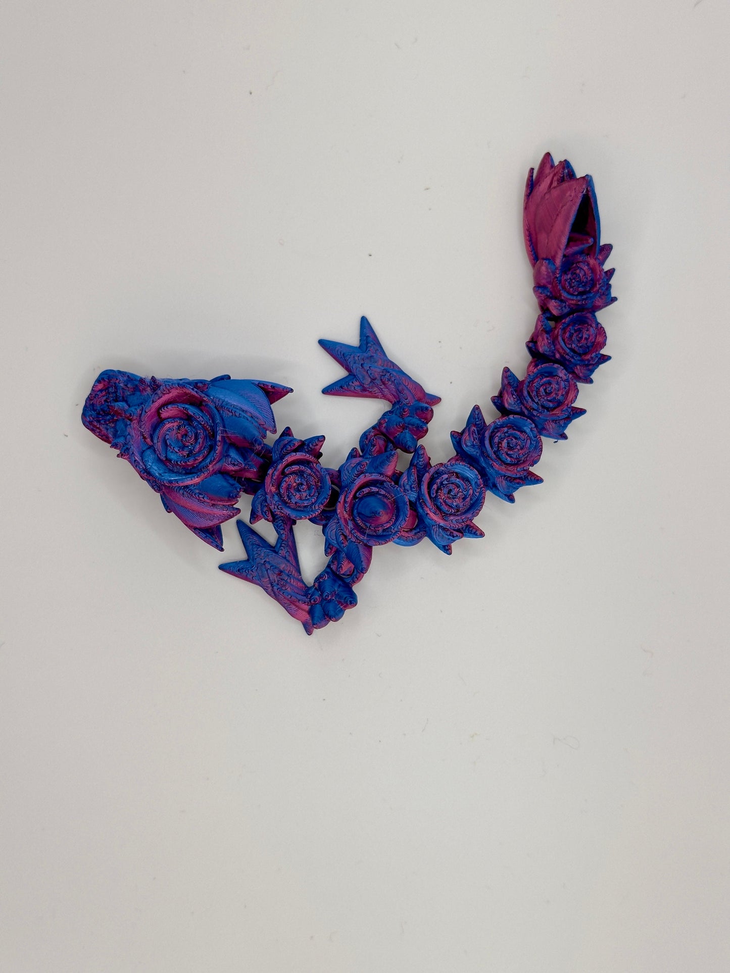 Articulated Baby Rose Dragon, 3D Printed Cinderwing Design