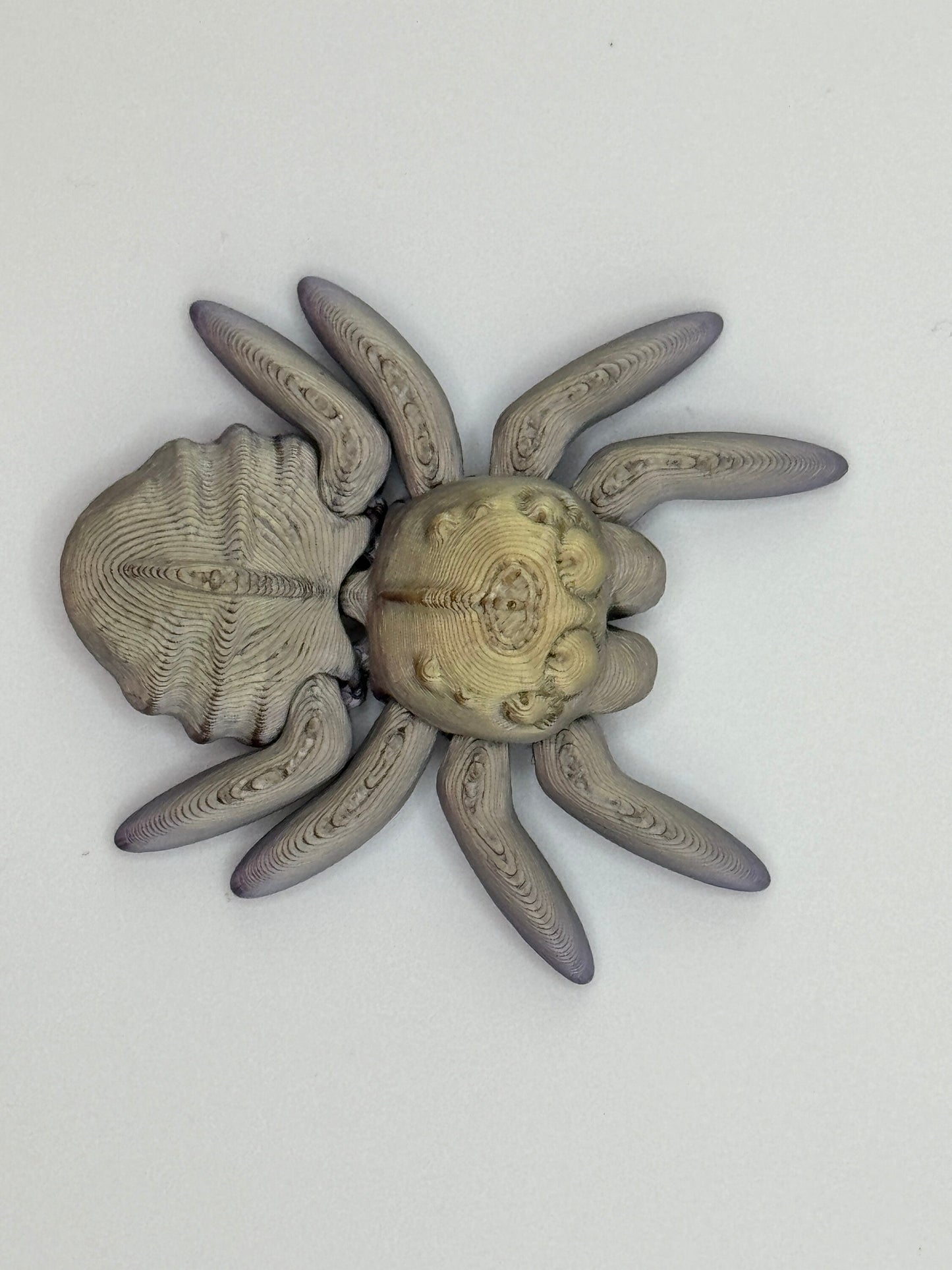 3D Printed Cinderwing3d_Tiny_ Spider - Cute and Cuddly Articulated Desktop Friend, Stress Reliever - Random Beautiful Colors! Bio-Friendly