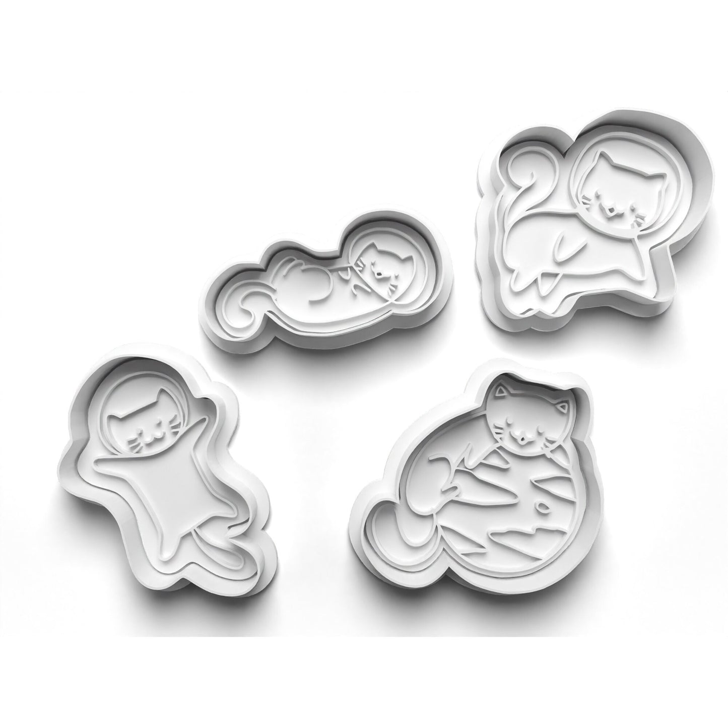 Embark on a Galactic Baking Adventure with our SpaceCat Cookie Cutter Set!