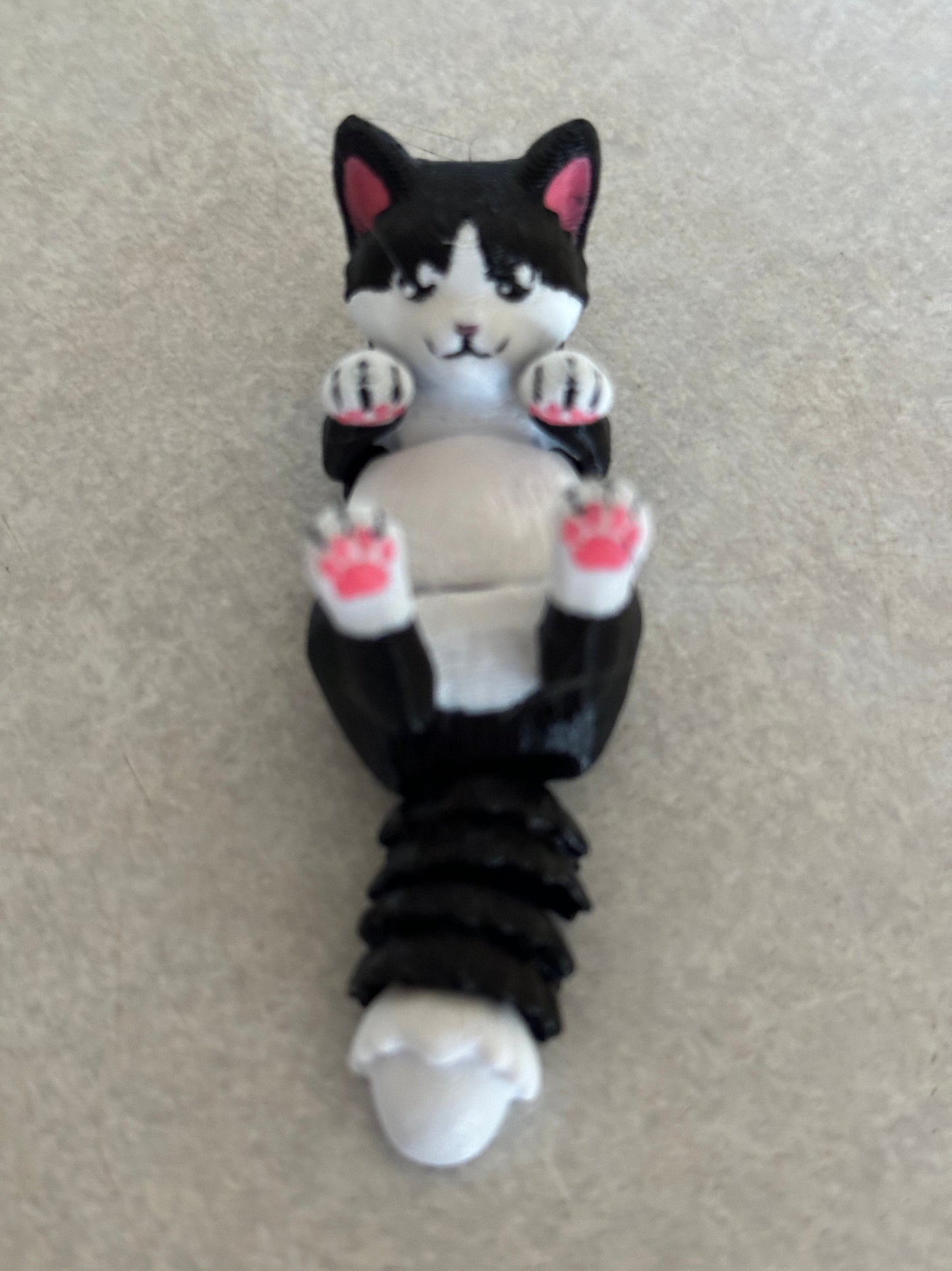 Flexi Cute Cat Key Rings - Whimsical Multicolour Prints for Purrfect Style!