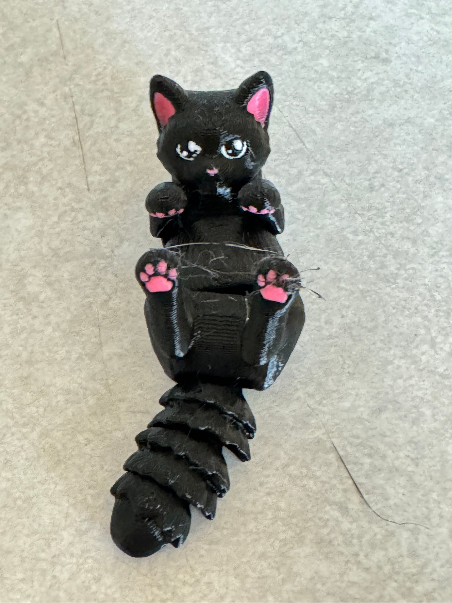 Flexi Cute Cat Key Rings - Whimsical Multicolour Prints for Purrfect Style!