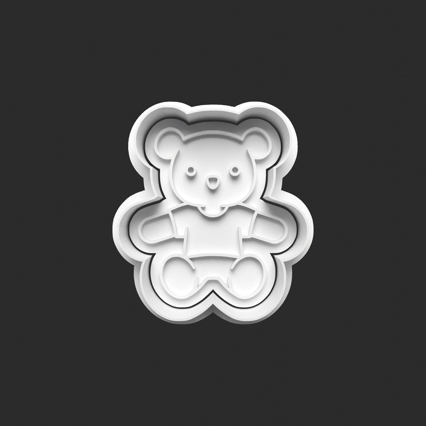 Unleash the Sweetness with Our 3D Printed Teddy Bear Cookie Cutters! 0521