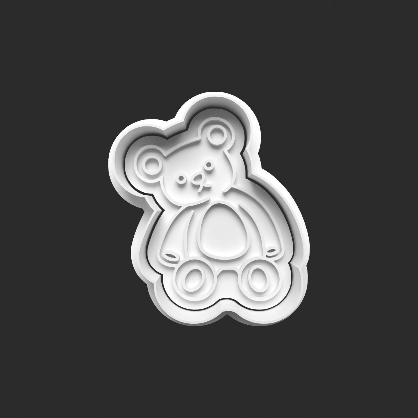 Unleash the Sweetness with Our 3D Printed Teddy Bear Cookie Cutters! 0521