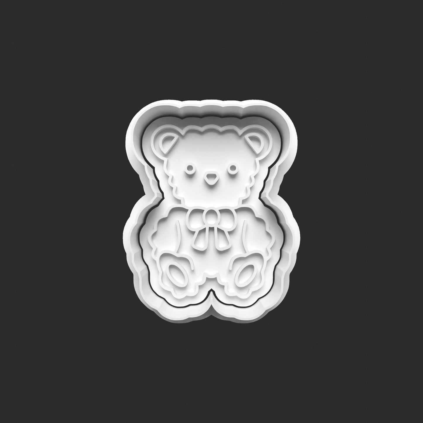 Unleash the Sweetness with Our 3D Printed Teddy Bear Cookie Cutters! 0521