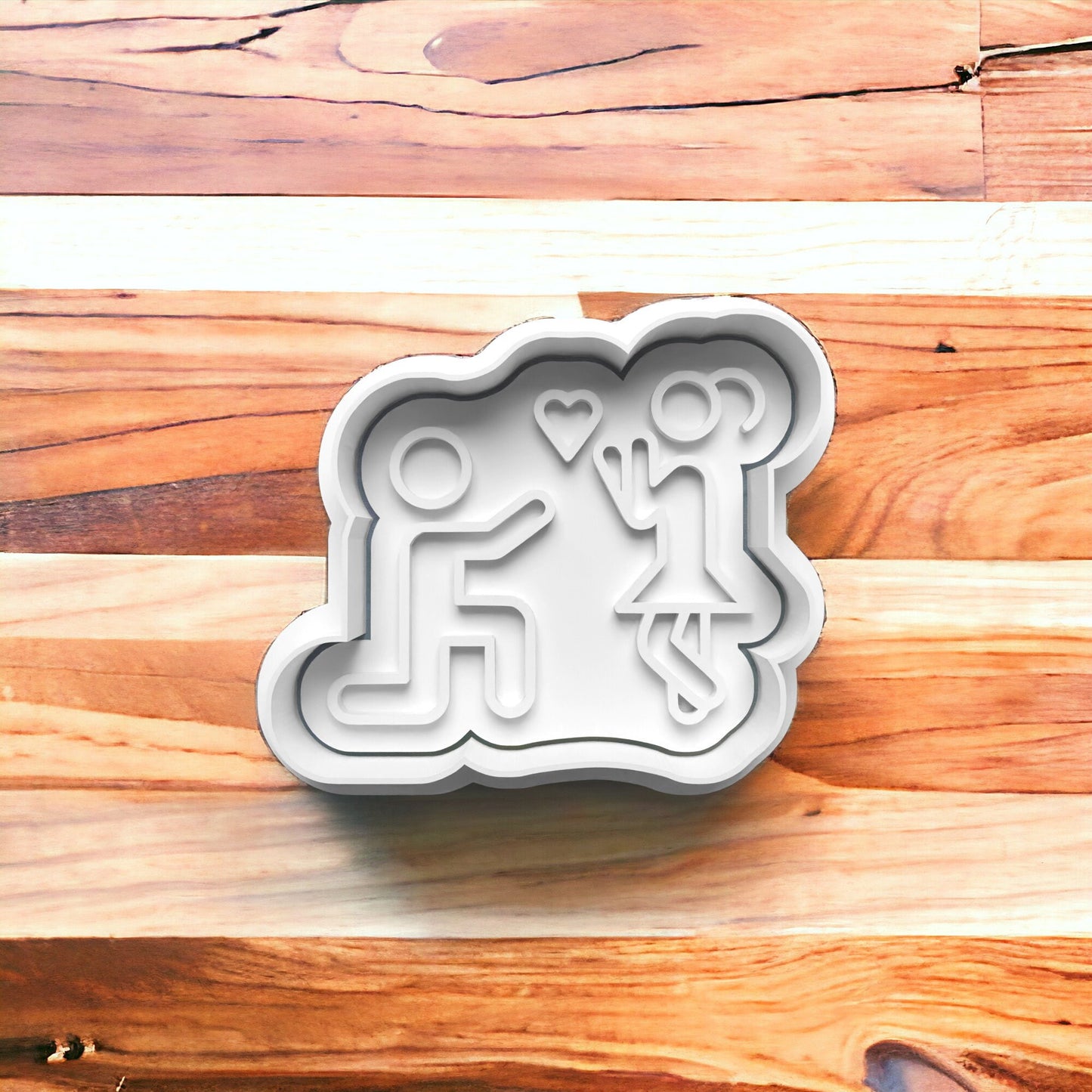 Elevate Your Sweet Proposal with Our Exquisite 3D Printed Engagement Cookie Cutters! 0523