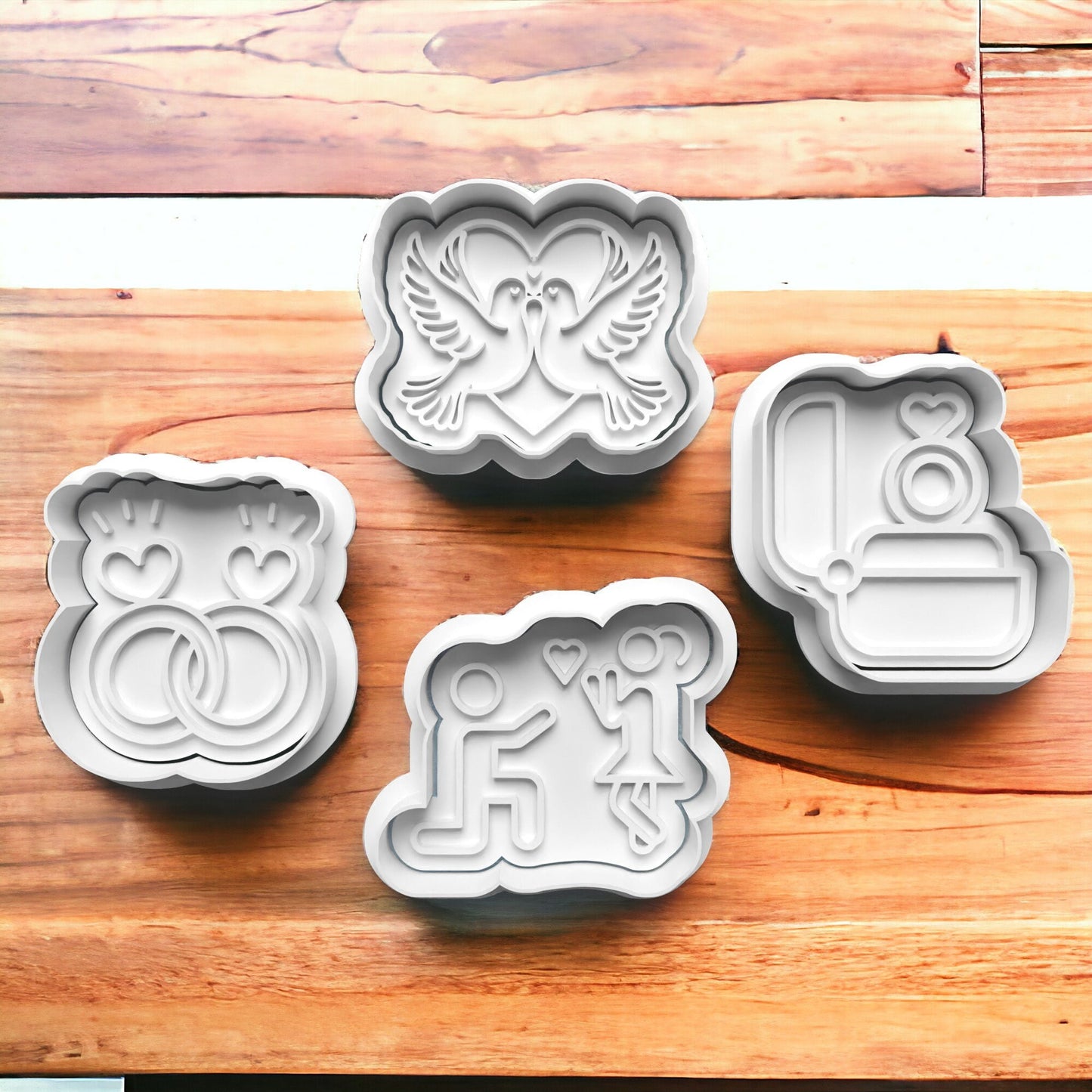 Elevate Your Sweet Proposal with Our Exquisite 3D Printed Engagement Cookie Cutters! 0523