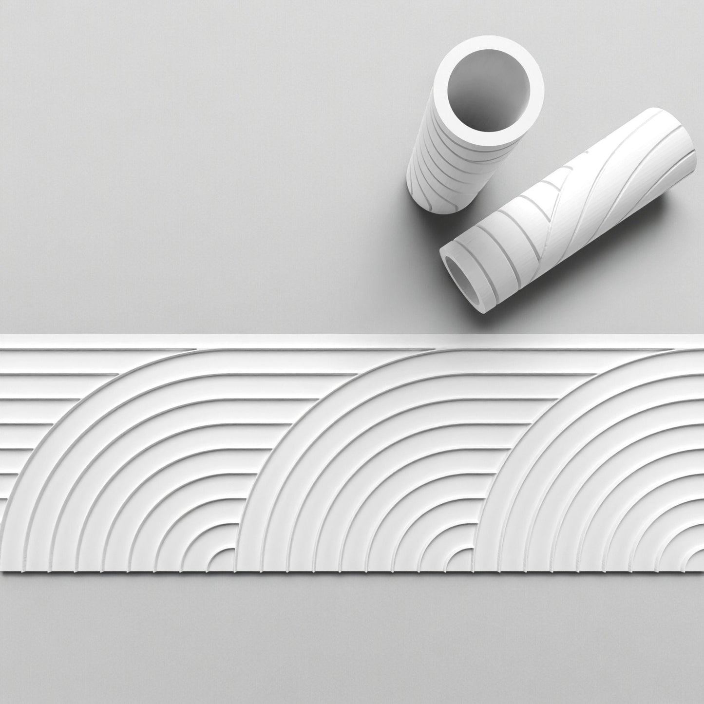 Set of 8 Unique 3D Printed Cookie Cutter Texture Rollers - Perfect for Baking & Crafting!