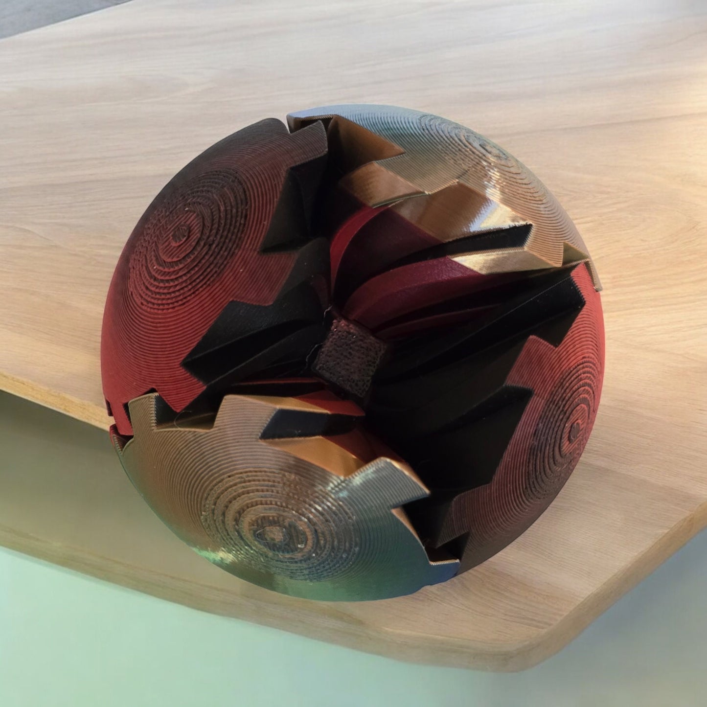 Unique 3D Printed Gear Ball Version 2 Fidget Toy – Perfect Stress Reliever & Desk Accessory