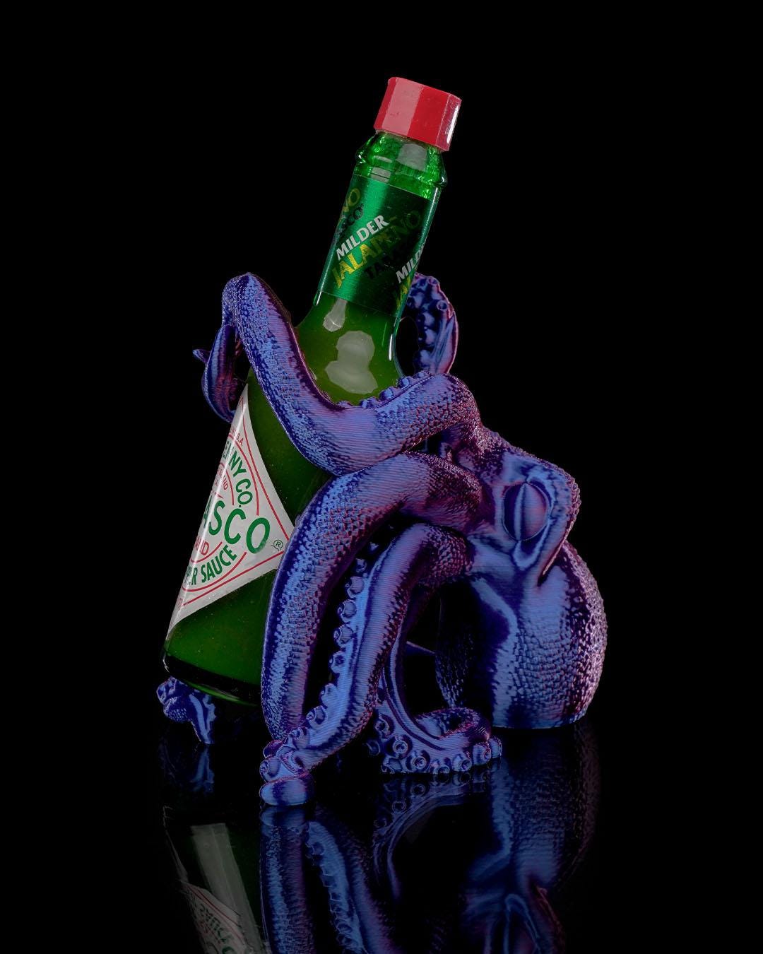 Kraken hot sauce holder, tabasco sauce holder, housewarming gift, Octopus Gift - Tableware with Style