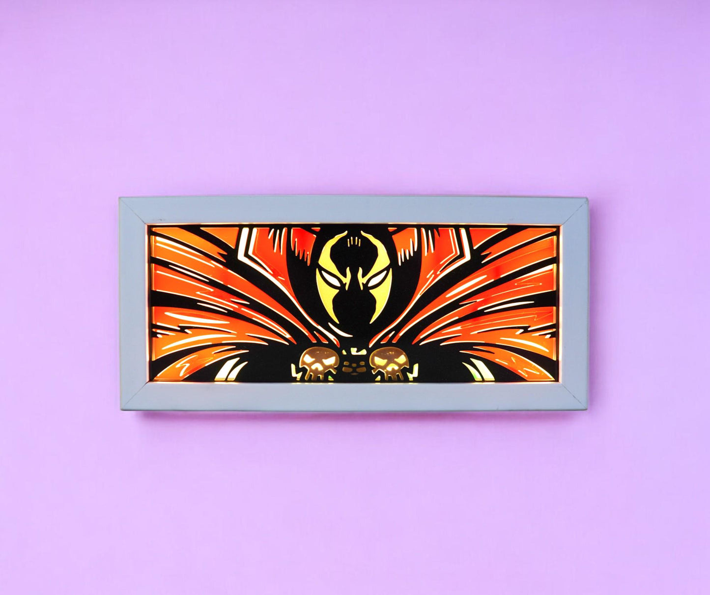 Anime 3D Printed Spawn Light Box.rar Light Box – Color Changing with Remote | USB Powered