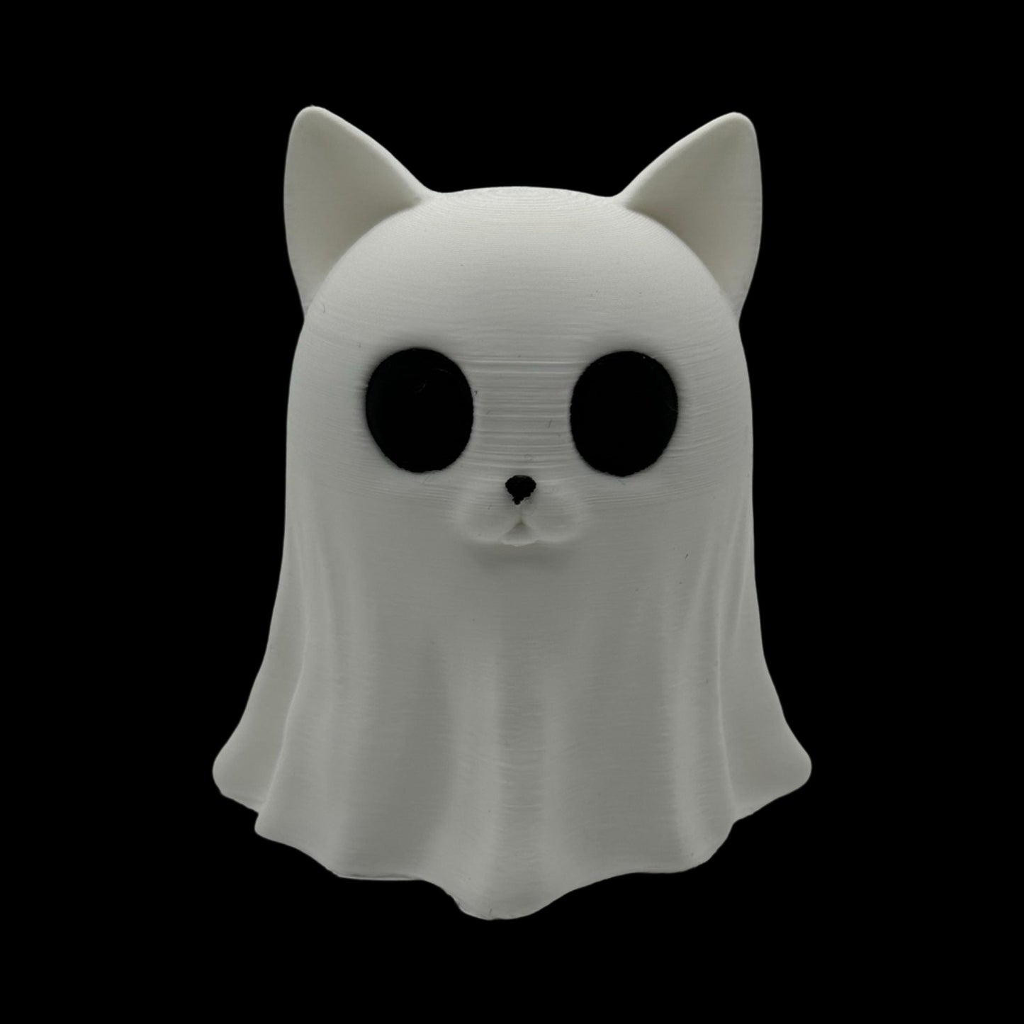 Ghostly Kitty 3D Printed Hollow | Perfect for Electric Tea Light | Spooky Cute Decor