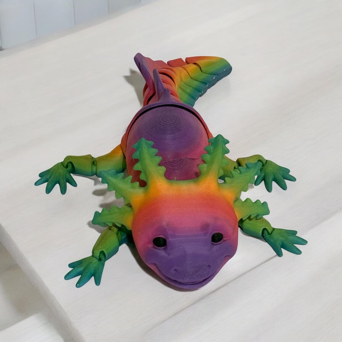 Customizable 3D-Printed Axolotl – 24cm Long! Choose Any Color!