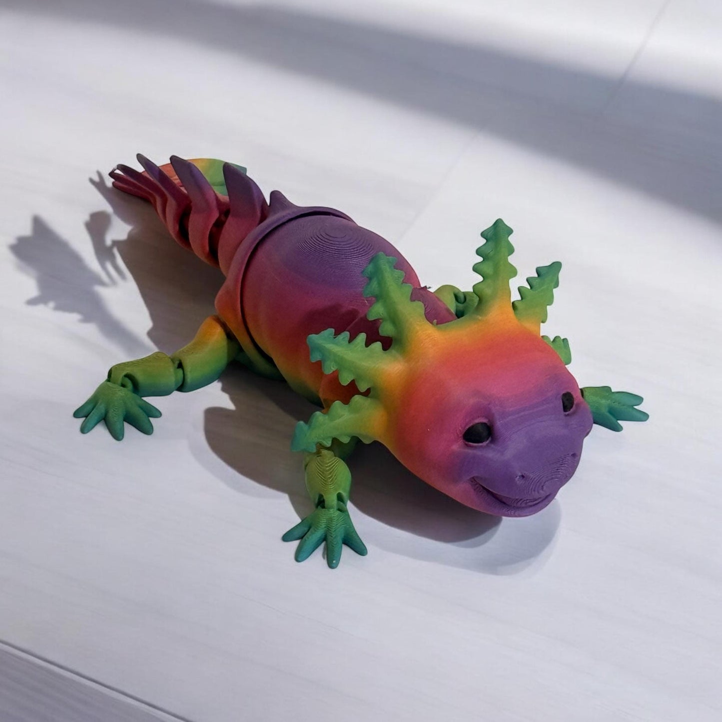 Customizable 3D-Printed Axolotl – 24cm Long! Choose Any Color!