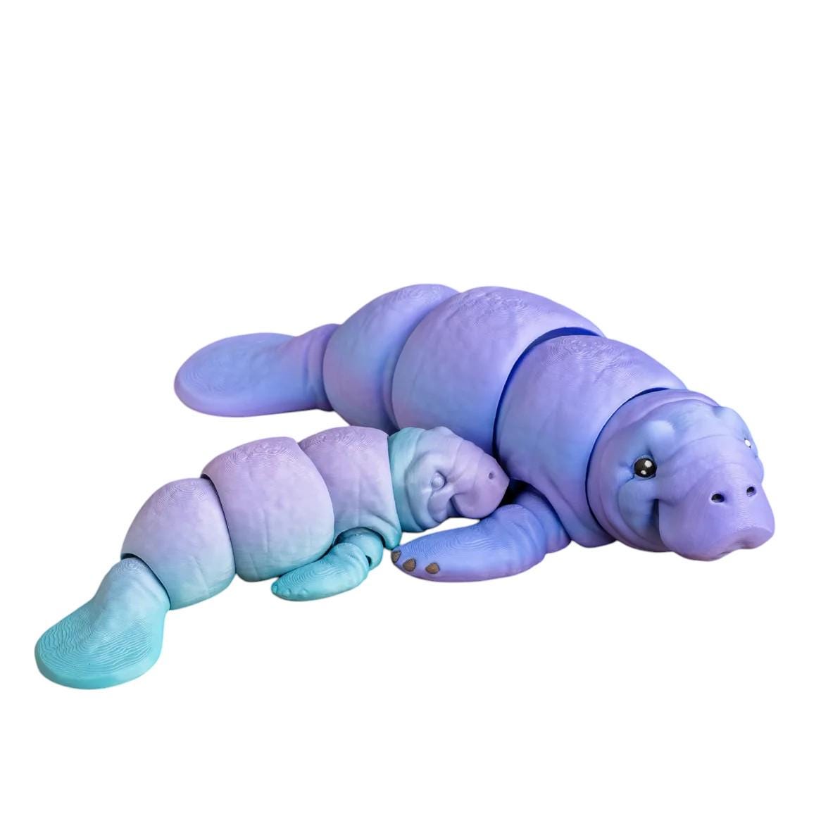 Customizable 3D-Printed Manatee – 24cm Long! Choose Any Color!