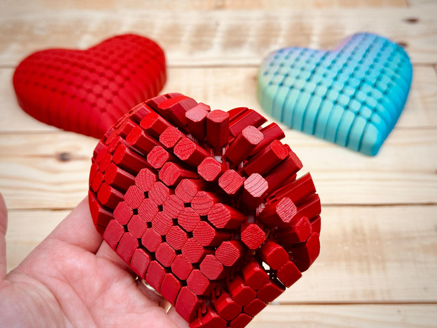 3d print Lover Heart Hyper Flexible Fidget Toy Great Christmas Gift