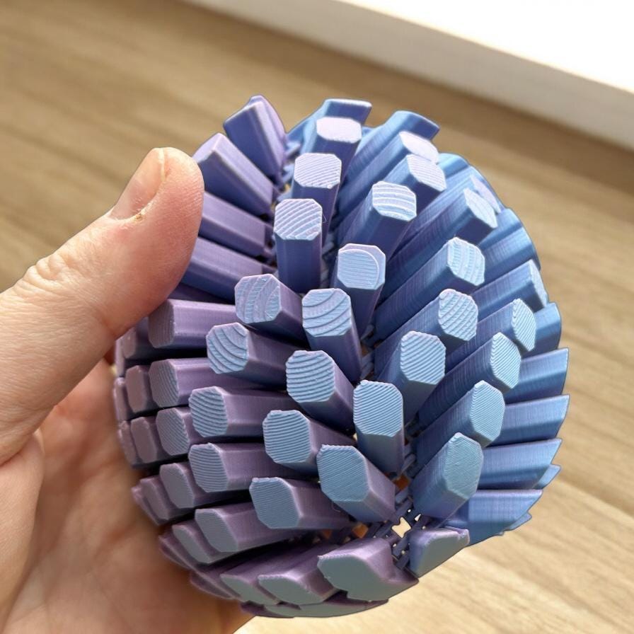 3d print Easter Egg Hyper Flexible Fidget Toy Great Christmas Gift