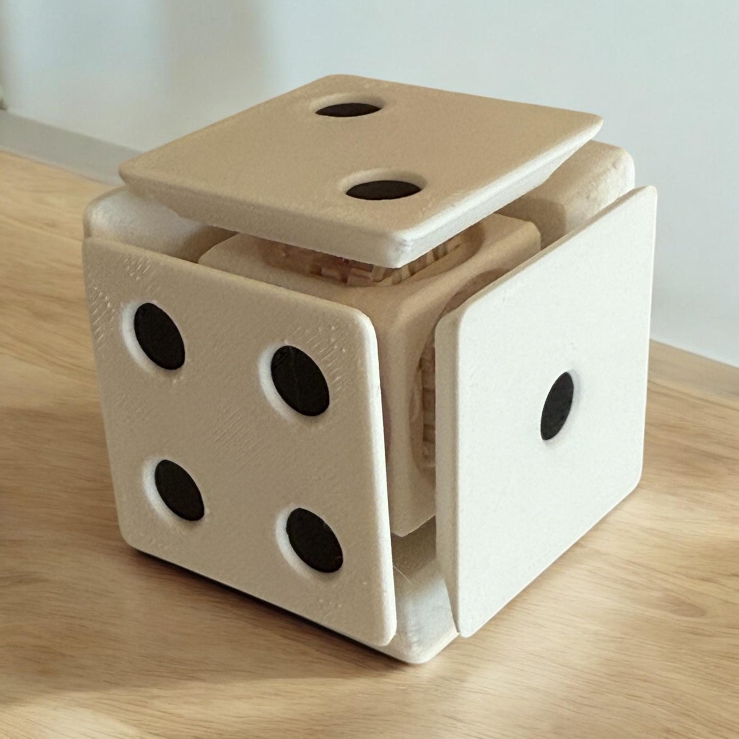 Adorable 3D Printed Dice Clicker - Perfect Handheld Size! Pink / Blue