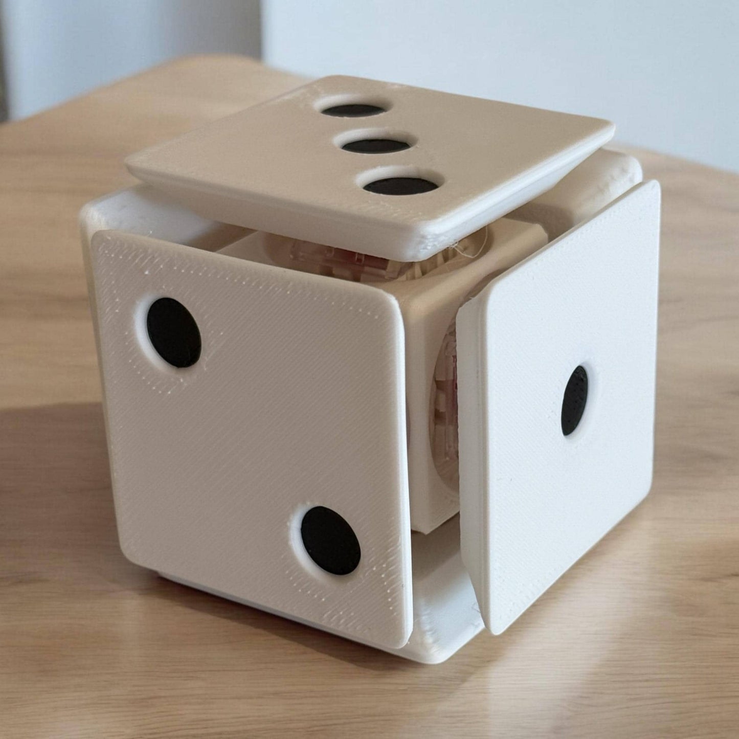 Adorable 3D Printed Dice Clicker - Perfect Handheld Size! Pink / Blue