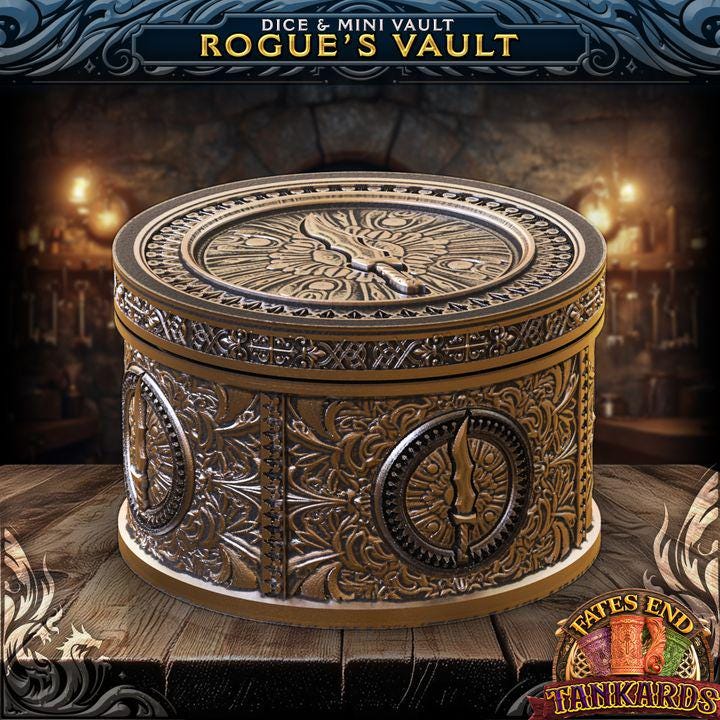 Rogue Tankard Dice Tower | Dungeons and Dragons | DnD | D&D | RPG Game | Pathfinder | Barbarian Tankard and Dice Tower Combo Any color