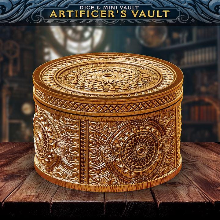 Artificer Tankard Dice Tower | Dungeons and Dragons | DnD | D&D | RPG Game | Pathfinder | Barbarian Tankard and Dice Tower Combo Any color