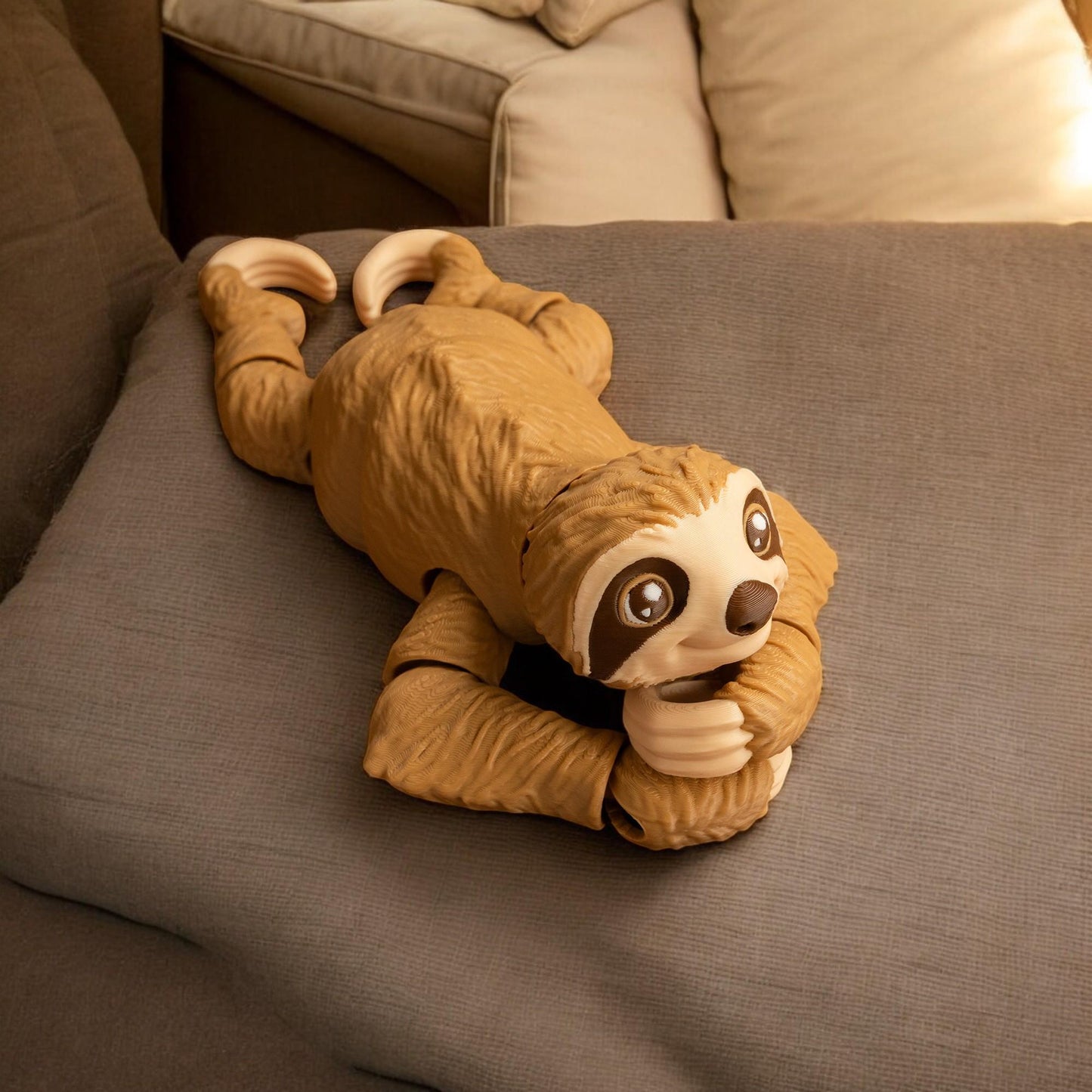 Customizable 3D-Printed Sloth – 16cm Long! Choose Any Color!