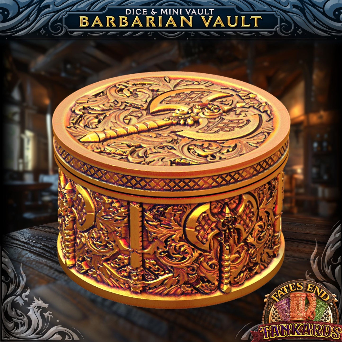 Barbarian Tankard Dice Tower | Dungeons and Dragons | DnD | D&D | RPG Game | Pathfinder | Barbarian Tankard and Dice Tower Combo Any color