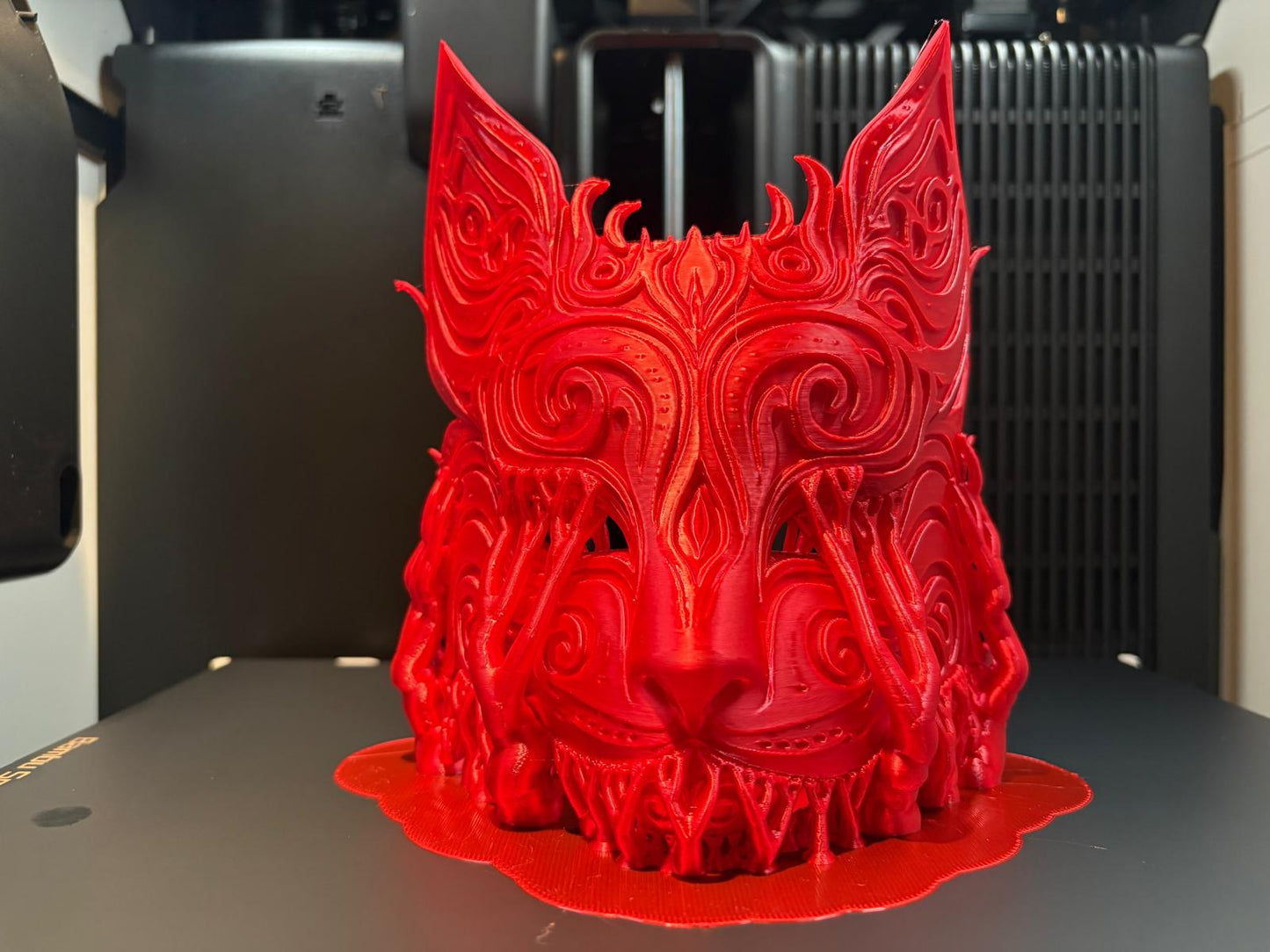 Wearable 3D Printed Cat Mask β Custom Colors Available