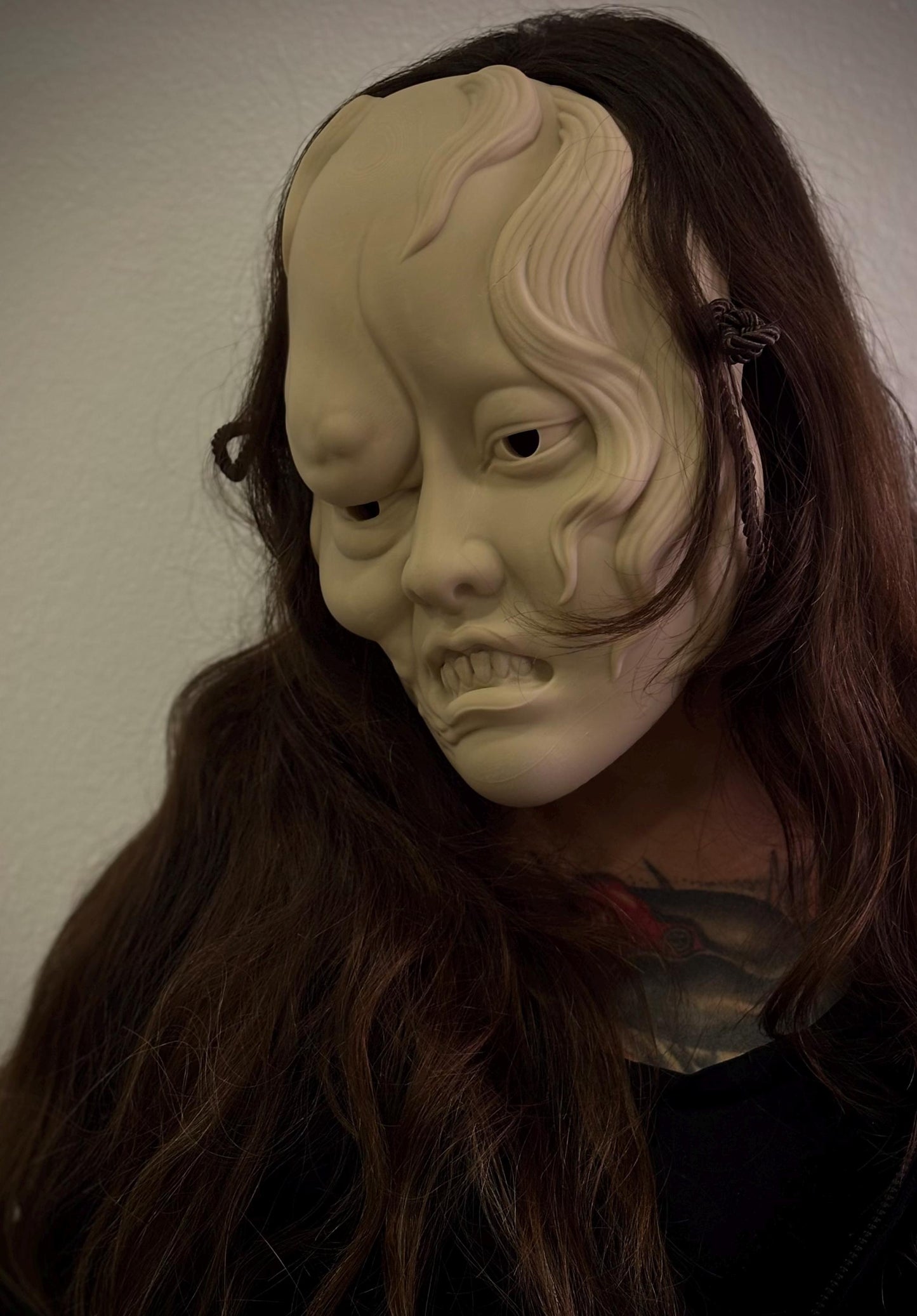 Oiwa Mask – 3D Printed Japanese Ghost Mask (Vengeful Spirit of Oiwa)