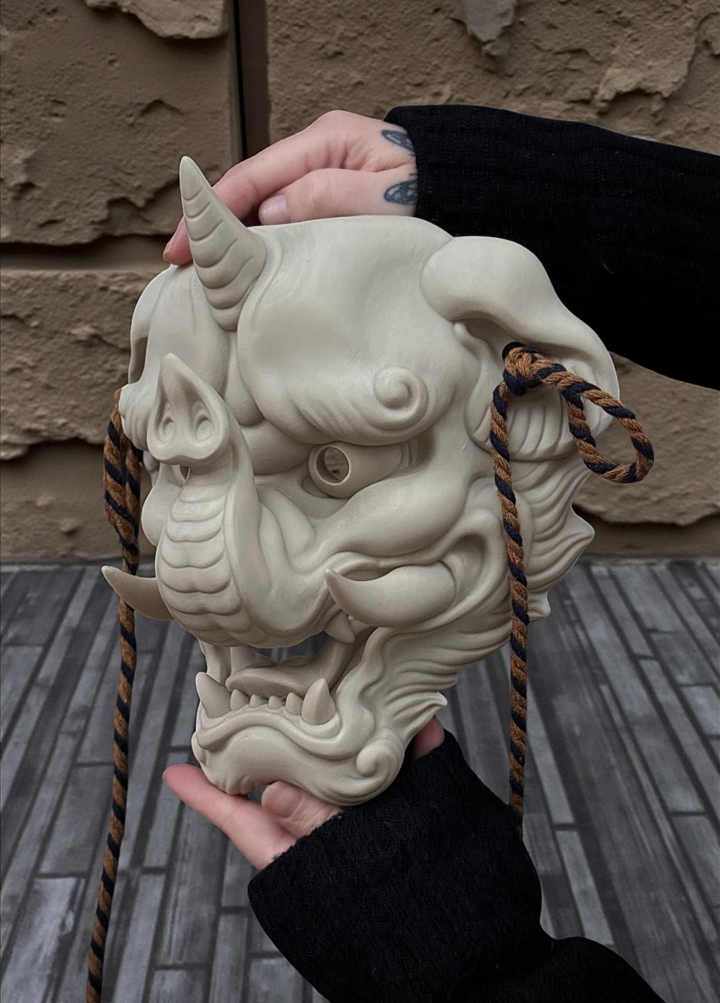 3D Printed Baku Mask – Japanese Mythology Dream-Eater