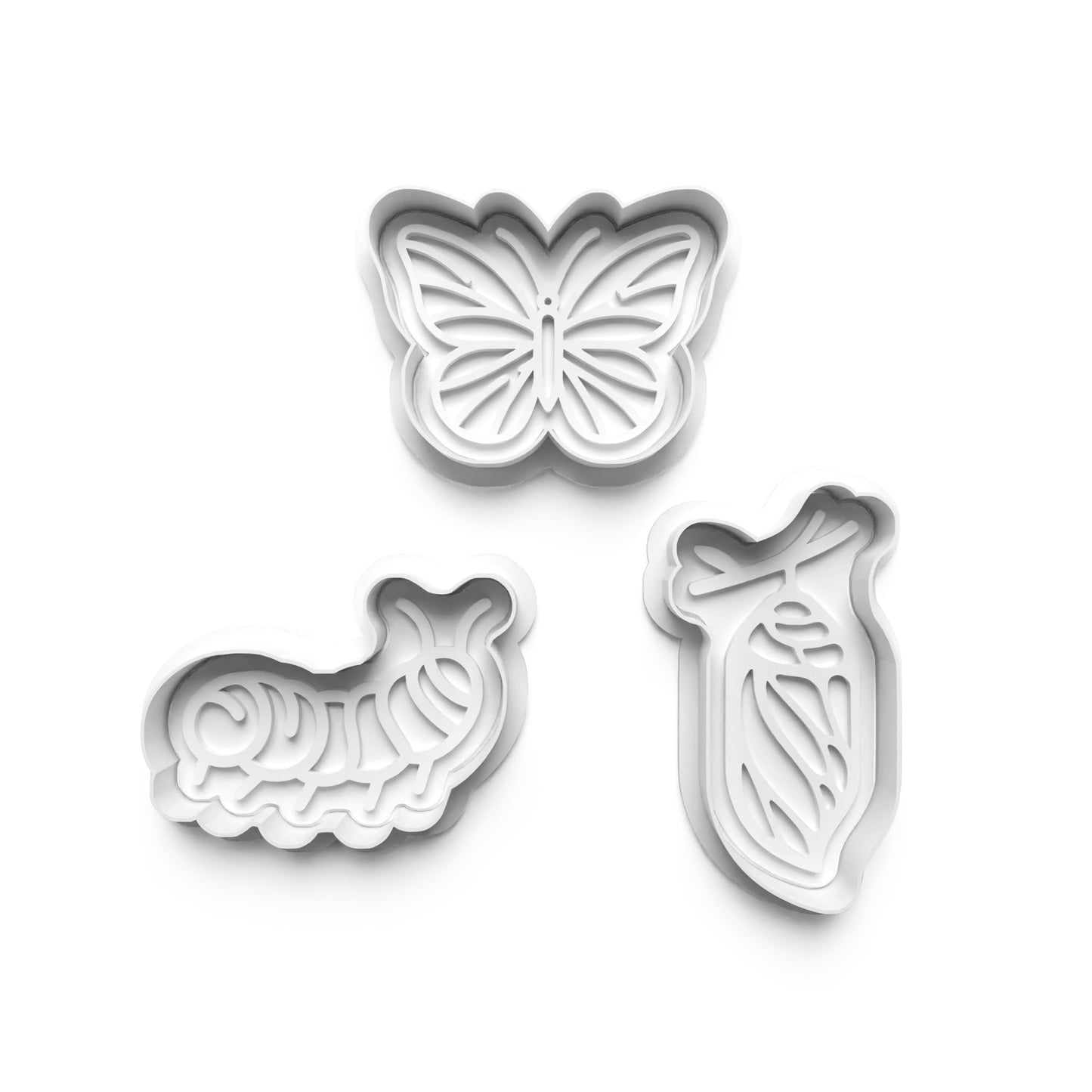 Embark on a Culinary Journey with Our Butterfly Life Cycle Cookie Cutter Set