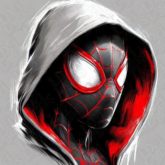 3D painted picture, 3D printed painting, FanArt - Miles Morales - Spider-Man