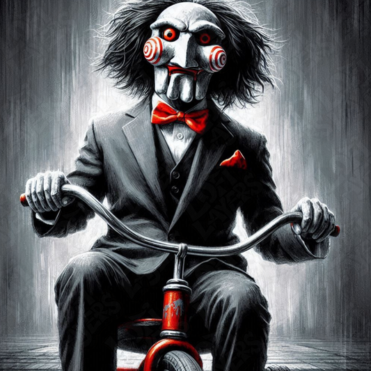 3D painted picture, 3D printed painting, FanArt - Billy the Puppet