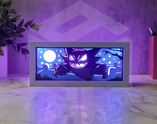 3D Printed Haunter Light Box – Color Changing with Remote | USB Powered