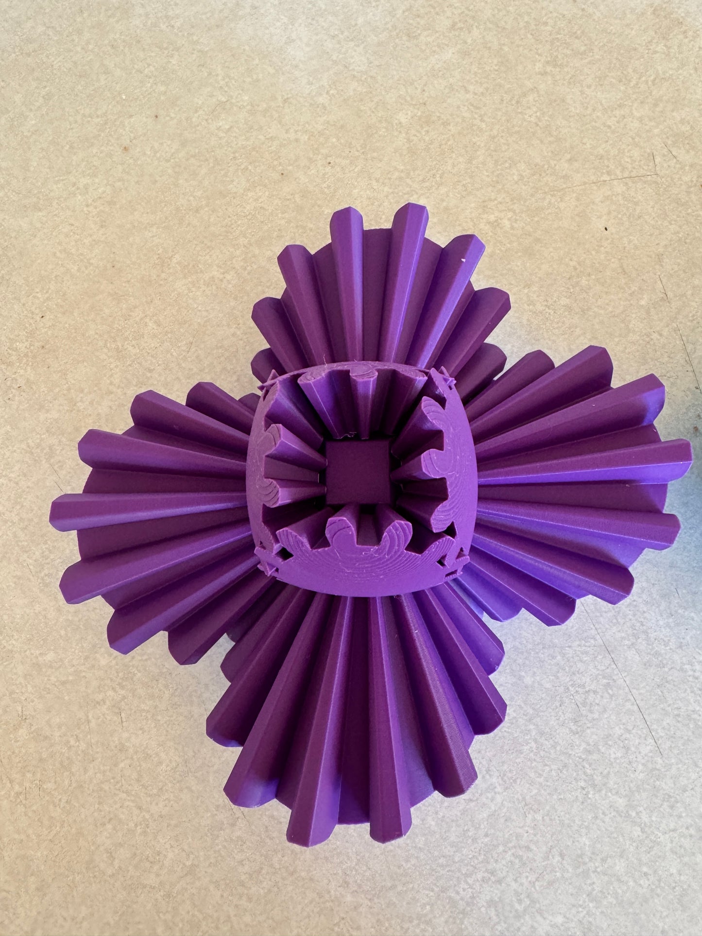 Unique 3D Printed Gear Ball Fidget Toy – Perfect Stress Reliever & Desk Accessory