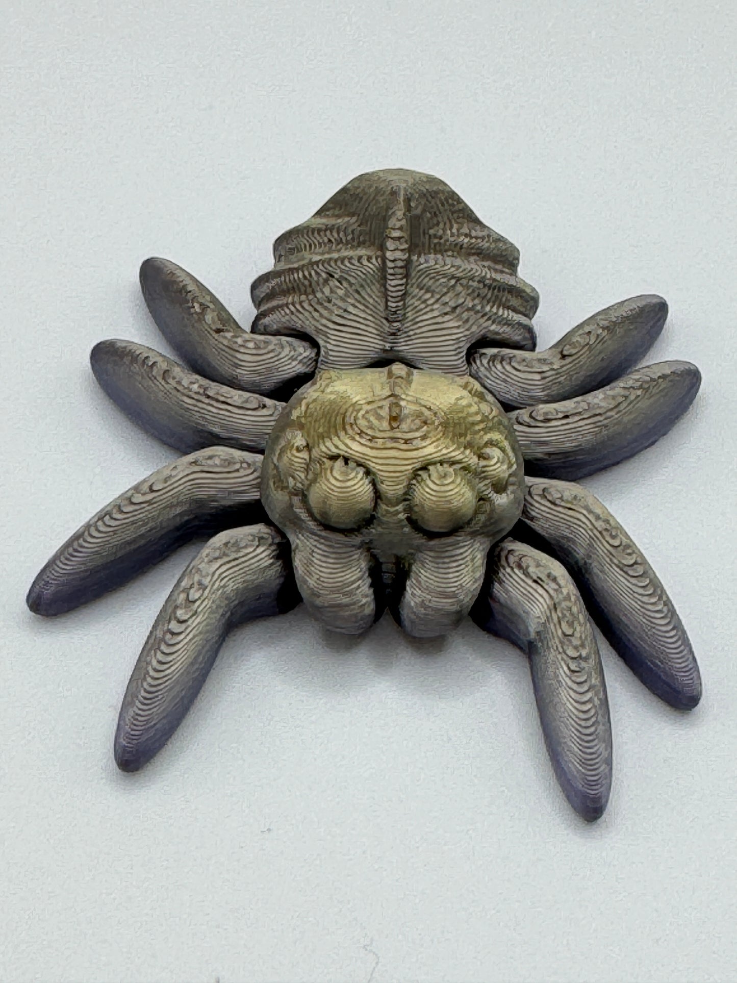 3D Printed Cinderwing3d_Tiny_ Spider - Cute and Cuddly Articulated Desktop Friend, Stress Reliever - Random Beautiful Colors! Bio-Friendly