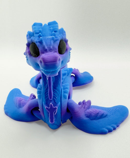 Fidget Loch Ness Monster Toy | 3D Printed Articulated LochNess Monster