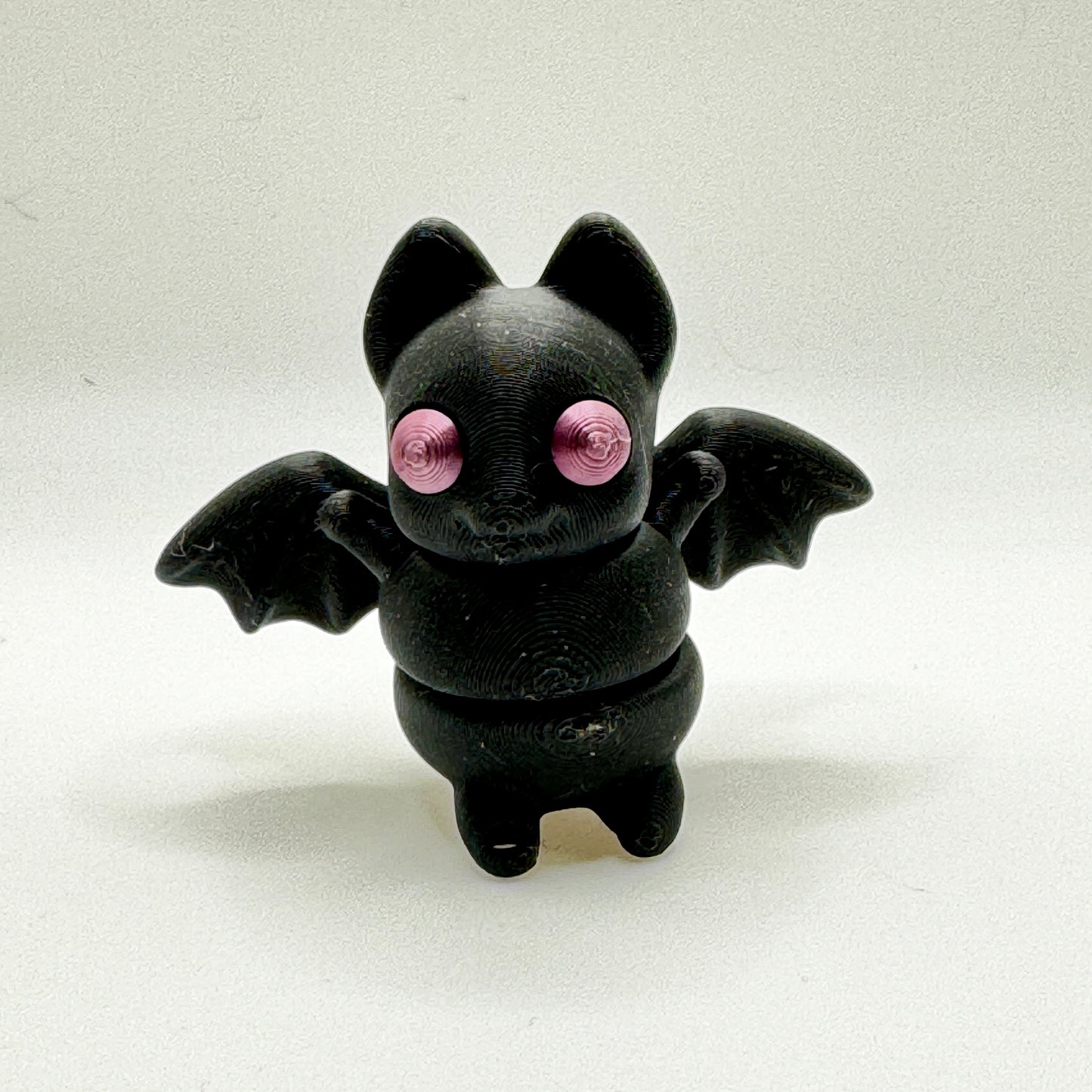 3D Printed Flexy Tiny Bat - Poseable Art Sculpture - Zou3D Original