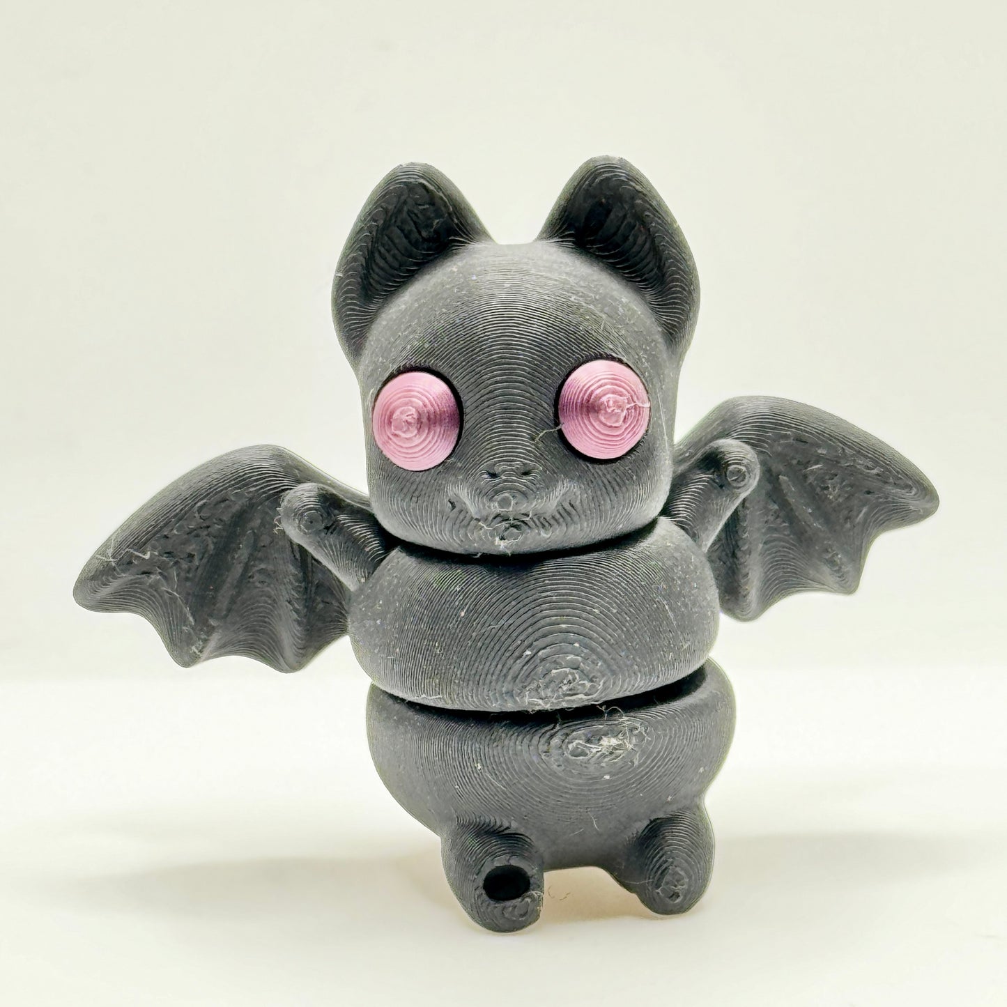 3D Printed Flexy Tiny Bat - Poseable Art Sculpture - Zou3D Original