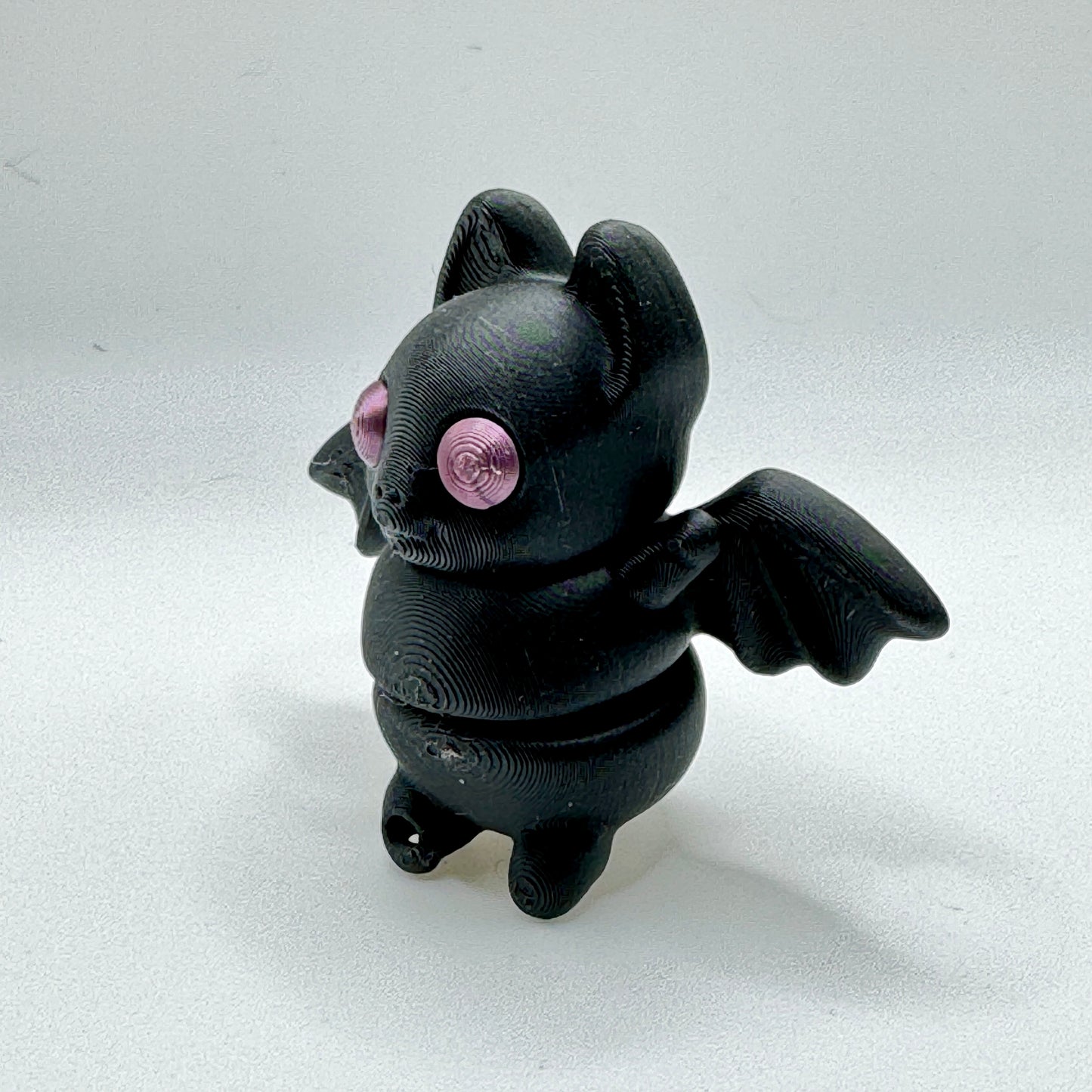 3D Printed Flexy Tiny Bat - Poseable Art Sculpture - Zou3D Original