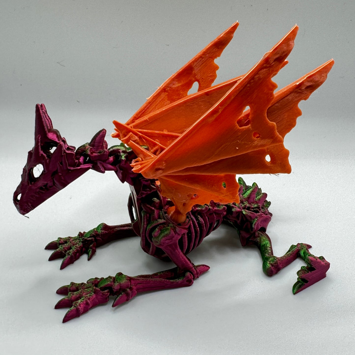 Wraithwing Dragon Red&Green slik 60% Size