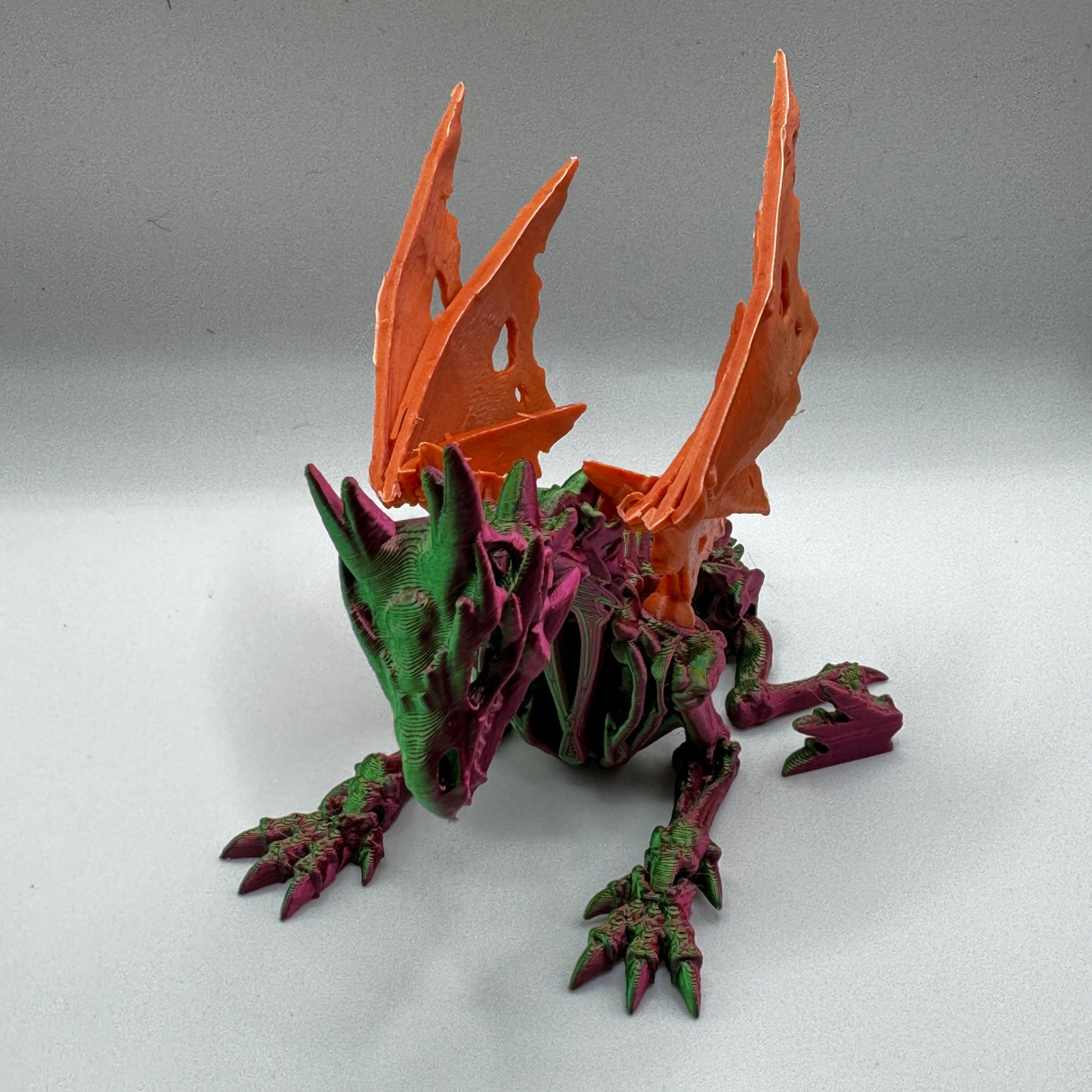 Wraithwing Dragon Red&Green slik 60% Size