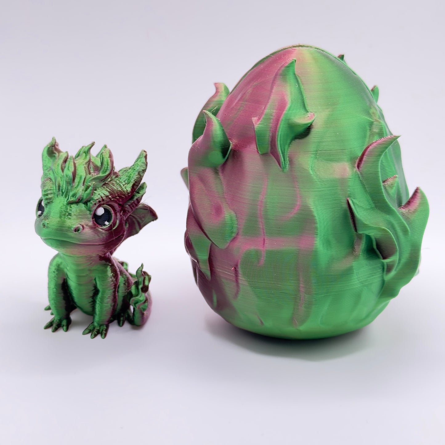 Dragon Egg Large  - Fire green/red