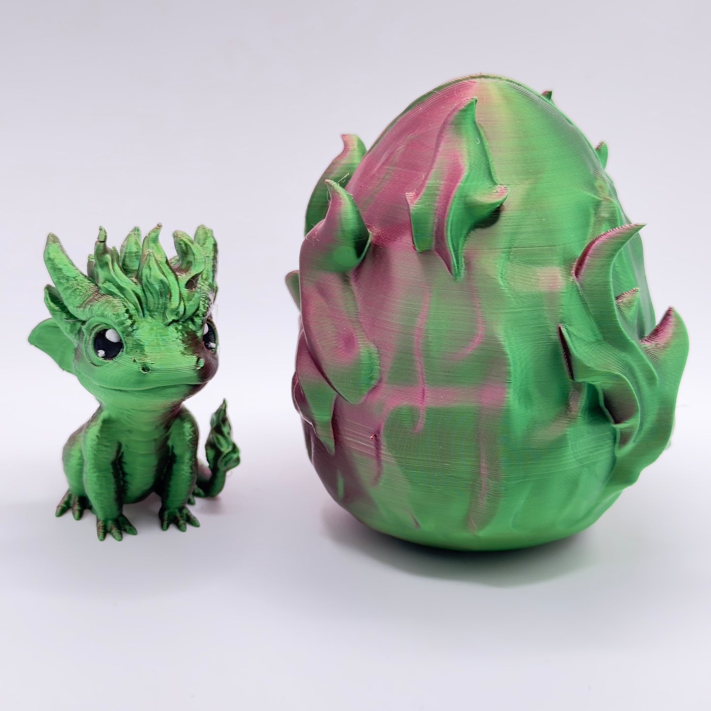 Dragon Egg Large  - Fire green/red