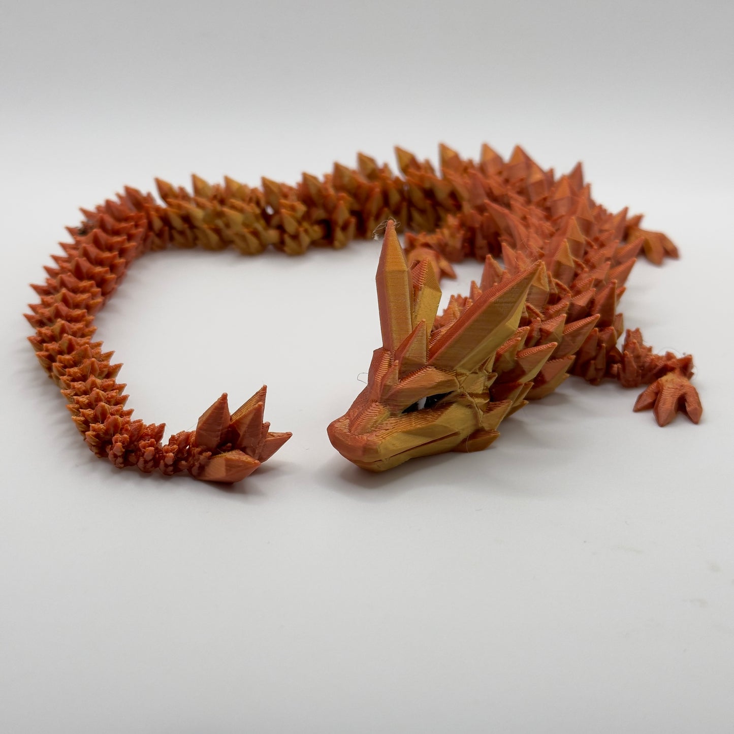 Crystal long tail Dragon 39cm Glod/yellow