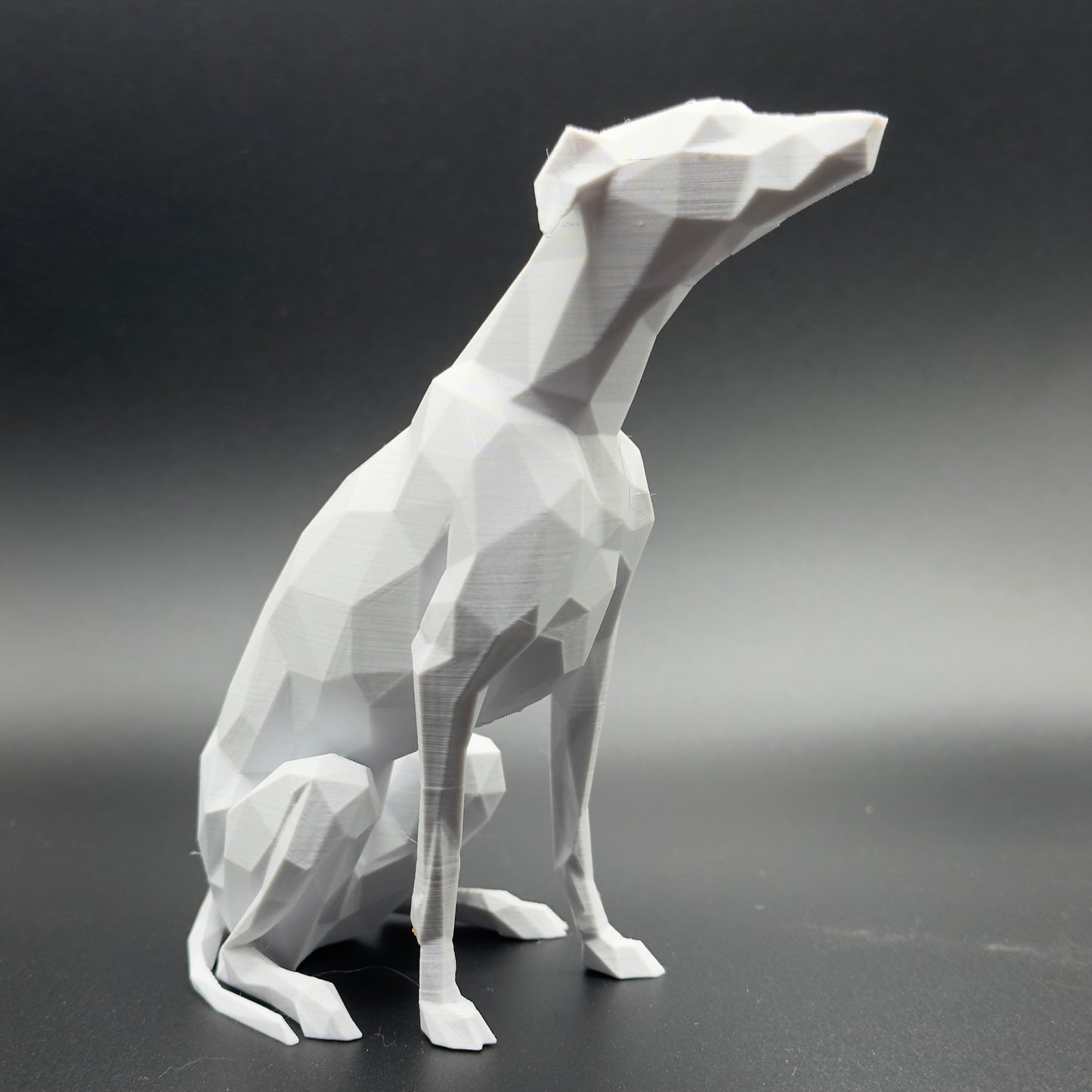 3d printed model of Whippet, Greyhound, Lurcher, Sighthound, saluki. Lightweight ornament, ideal gift, various colours. Stocking filler