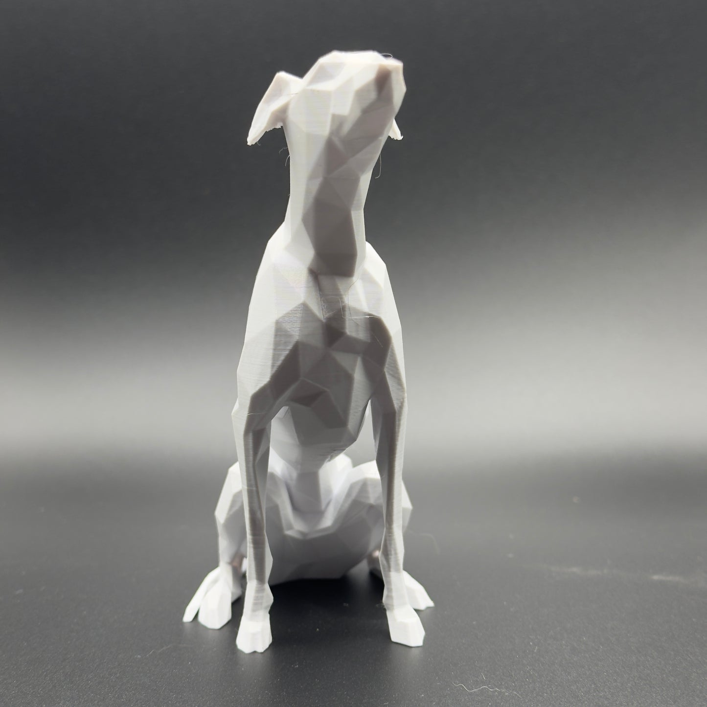 3d printed model of Whippet, Greyhound, Lurcher, Sighthound, saluki. Lightweight ornament, ideal gift, various colours. Stocking filler