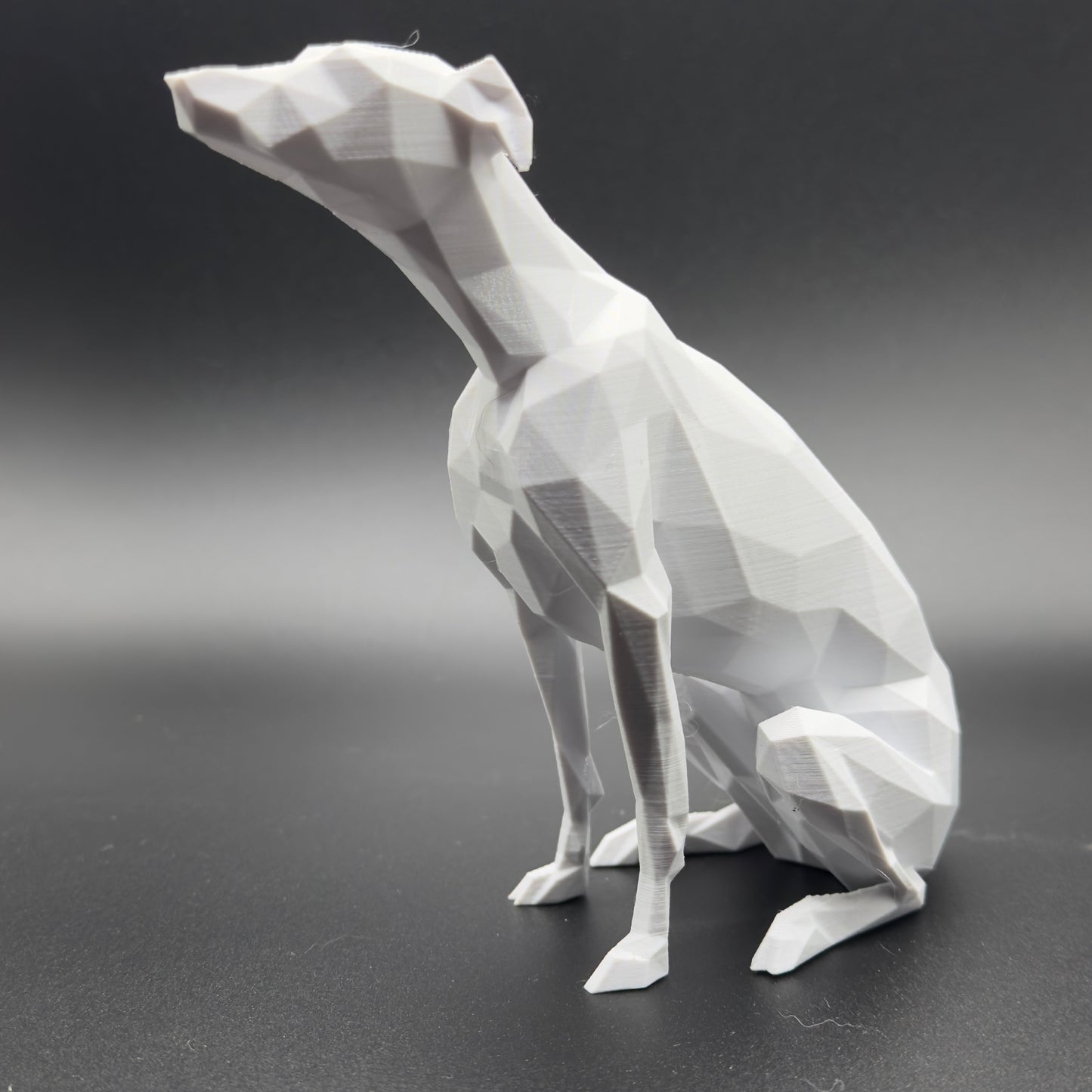 3d printed model of Whippet, Greyhound, Lurcher, Sighthound, saluki. Lightweight ornament, ideal gift, various colours. Stocking filler